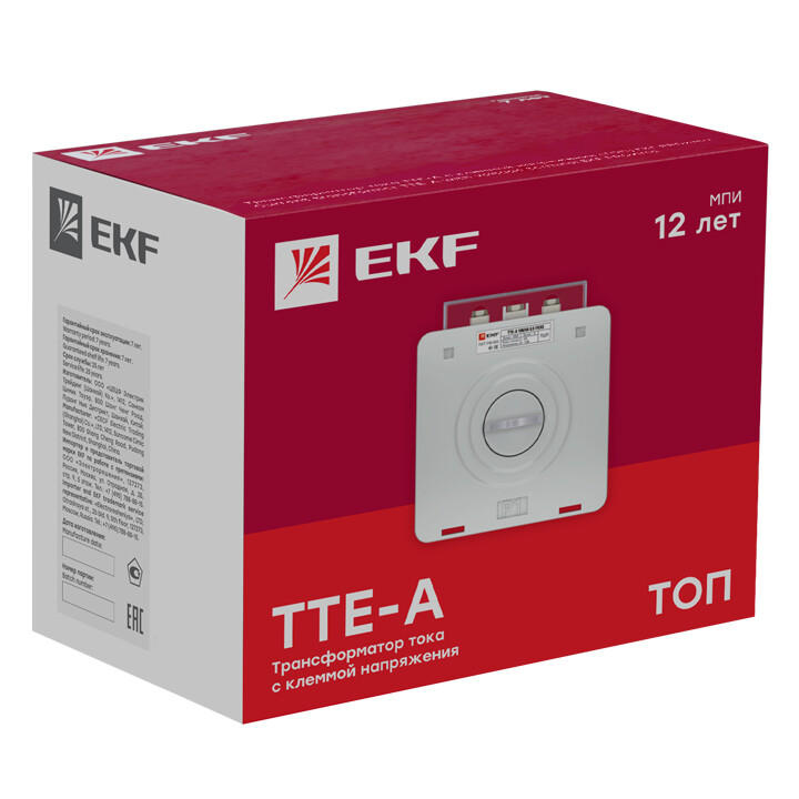 Трансформатор тока  ТТЕ-А-100/5А класс точности 0,5 EKF PROxima