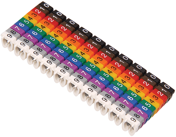 Маркеры наборные МКН комплект цифр "0-9" 6 мм2 (100шт/упак) IEK