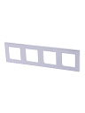 Рамка 4-мест. белый/ледяной LEVIT-Рамки для ЭУИ - купить по низкой цене в интернет-магазине, характеристики, отзывы | АВС-электро