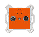 Розетка TV-R оконечная оранжевый LEVIT-Розетки компьютерные, телефонные, телевизионные - купить по низкой цене в интернет-магазине, характеристики, отзывы | АВС-электро