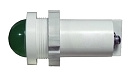 Светодиод. коммутат. лампа зеленая СКЛ-14А 220В АС/DC, D=22мм
