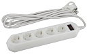 Фильтр сетевой 5-пост. с з/к 1,5м 10А/220В белый ЭРА-Фильтры сетевые - купить по низкой цене в интернет-магазине, характеристики, отзывы | АВС-электро