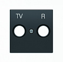 Накладка TV-R розетки, черный бархат SKY ABB