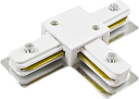 Коннектор белый T-обр. Jazzway-Электрические аксессуары для светильников - купить по низкой цене в интернет-магазине, характеристики, отзывы | АВС-электро